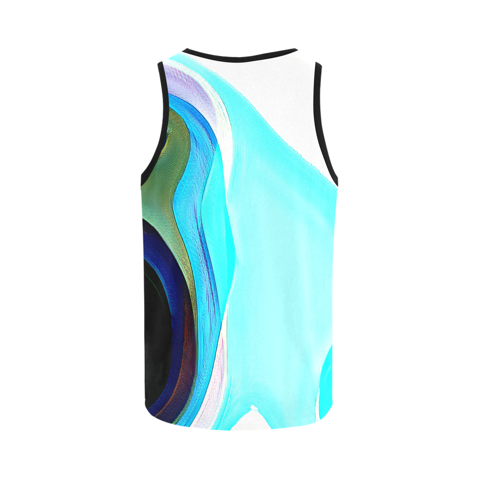 Blue Abstract Art 328 All Over Print Tank Top for Men (Model T43)