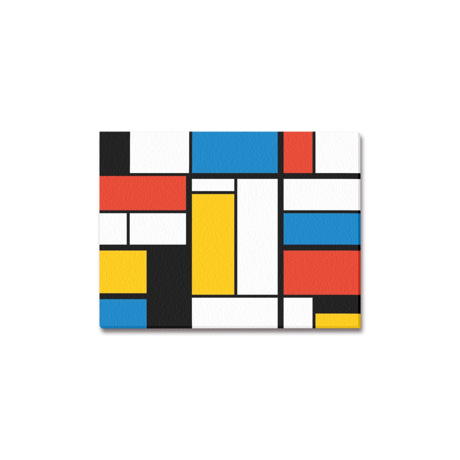 Mondrian De Stijl Modern Frame Canvas Print 12"x16"