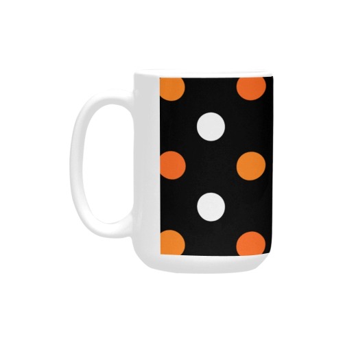 Halloween Polka Dots Custom Ceramic Mug (15OZ)