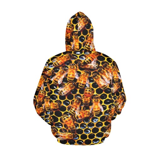 BEES All Over Print Hoodie for Women (USA Size) (Model H13)