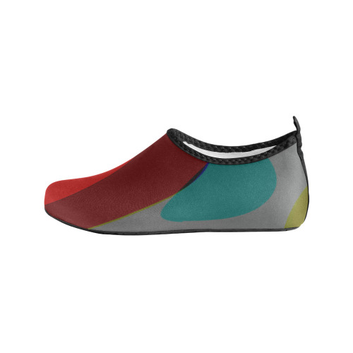 Colorful Abstract 118 Kids' Slip-On Water Shoes (Model 056)
