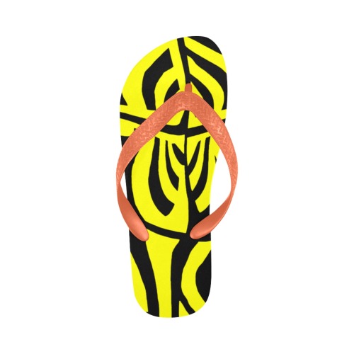 aaa yellow b Flip Flops for Men/Women (Model 040)
