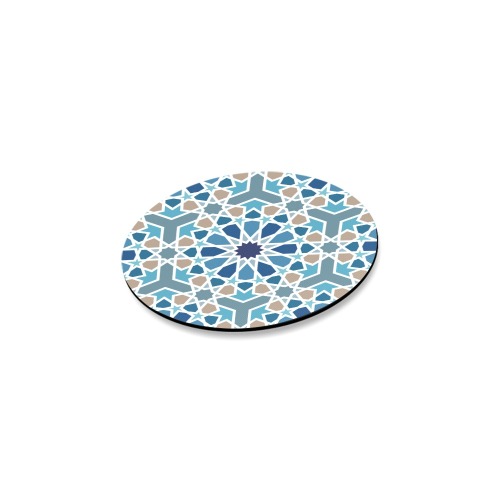 Arabic Geometric Design Pattern Round Coaster