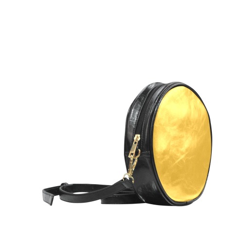 color goldenrod Round Sling Bag (Model 1647)