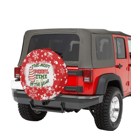Most wonderful time of the year 32 32 Inch Spare Tire Cover