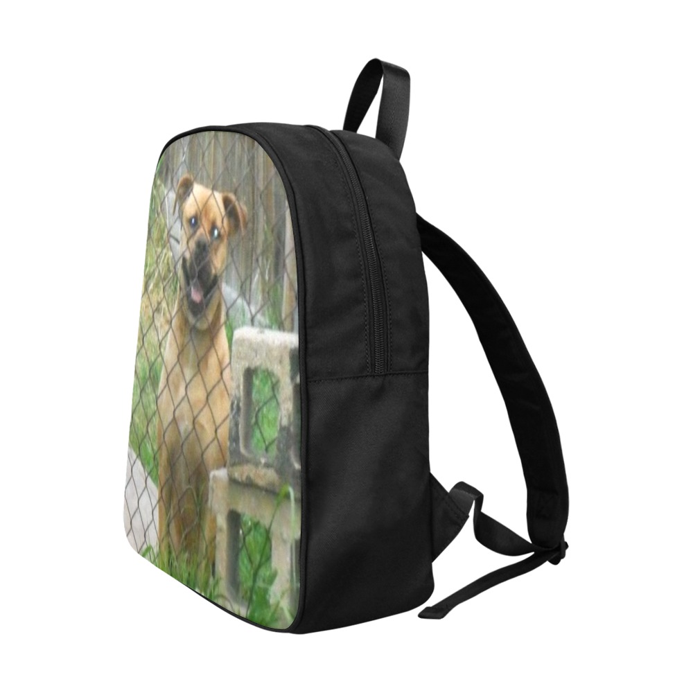 A Smiling Dog Fabric School Backpack (Model 1682) (Large)