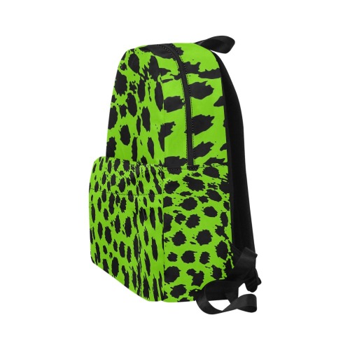 Cheetah Lime Green Unisex Classic Backpack (Model 1673)