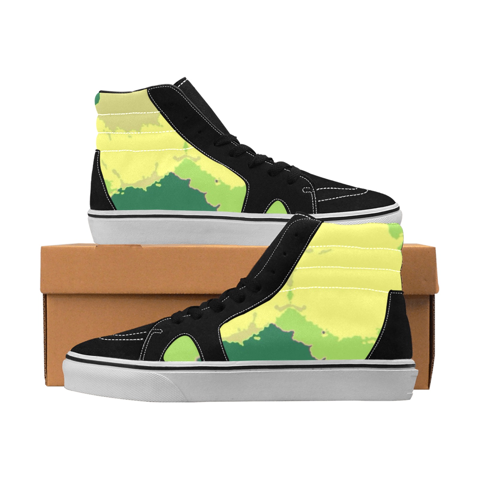 sketch1646782914027_chroma88 Women's High Top Skateboarding Shoes (Model E001-1)