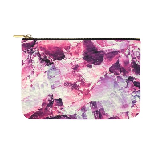 Pink_mineral_texture_detail Carry-All Pouch 12.5''x8.5''