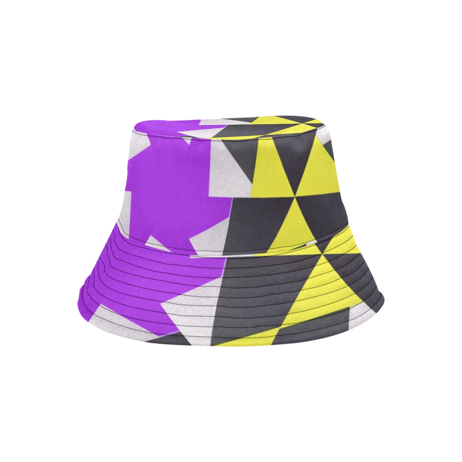 Retro geometric colorful 7D Unisex Summer Bucket Hat