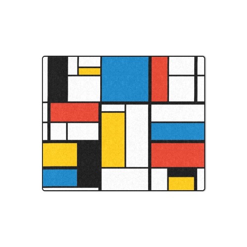 Mondrian De Stijl Modern Blanket 50"x60"