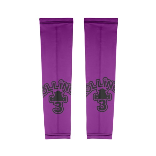 RollinOn3 Purple Sleeve Arm Sleeves (Set of Two with Different Printings)