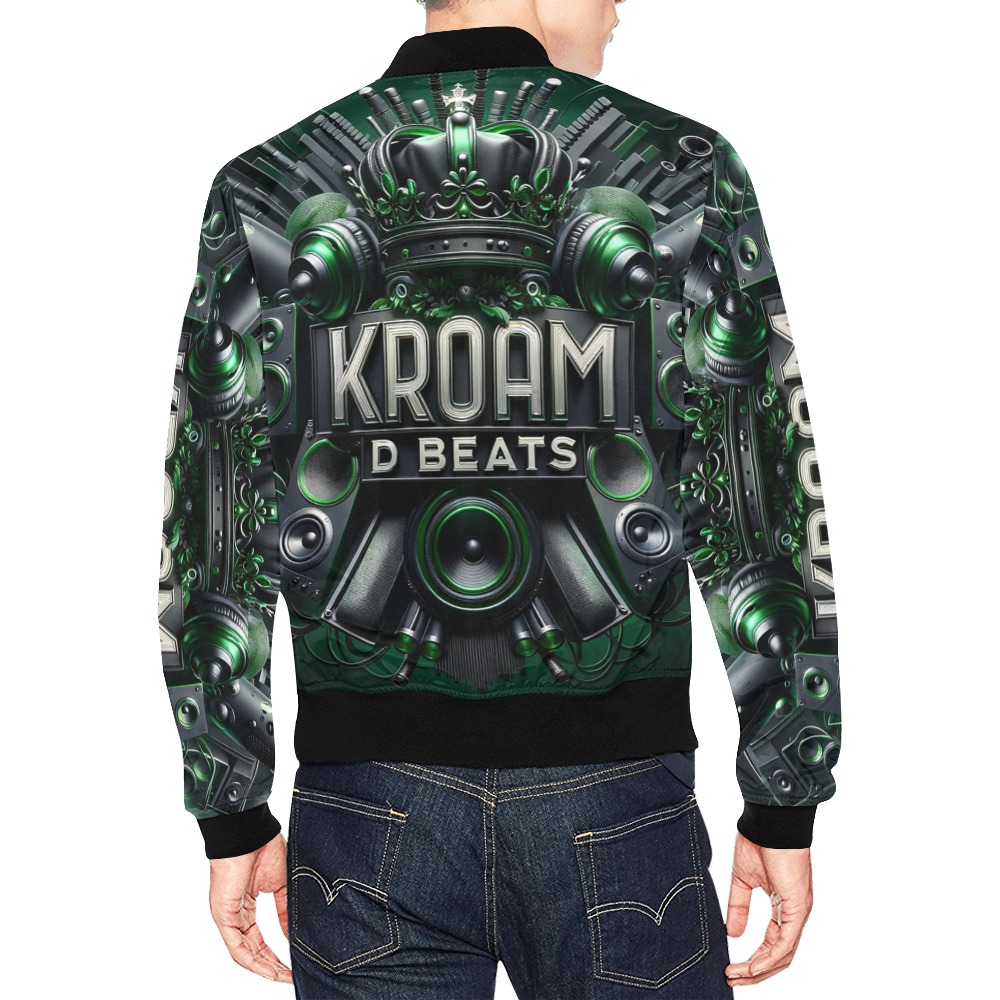 Kroam D "K-Style" - All Over Print Bomber Jacket for Men (Model H19)