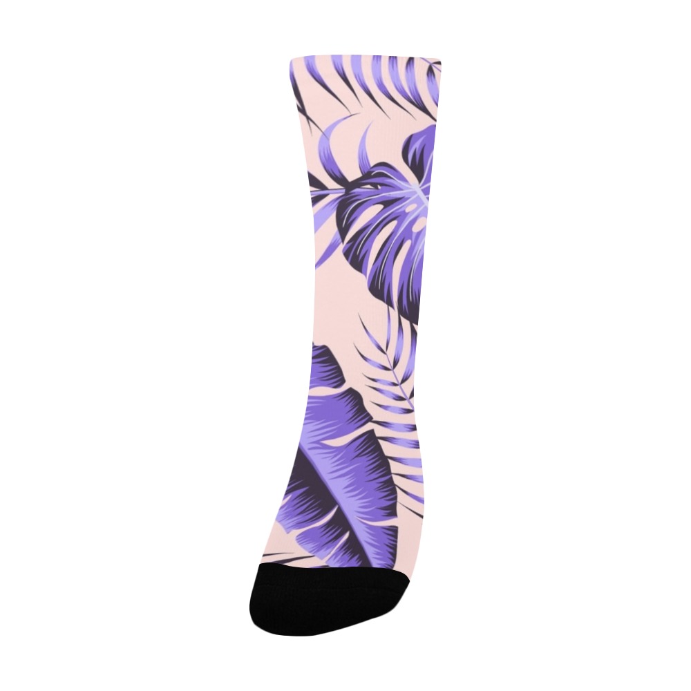Lavender Tropical Women's Custom Socks