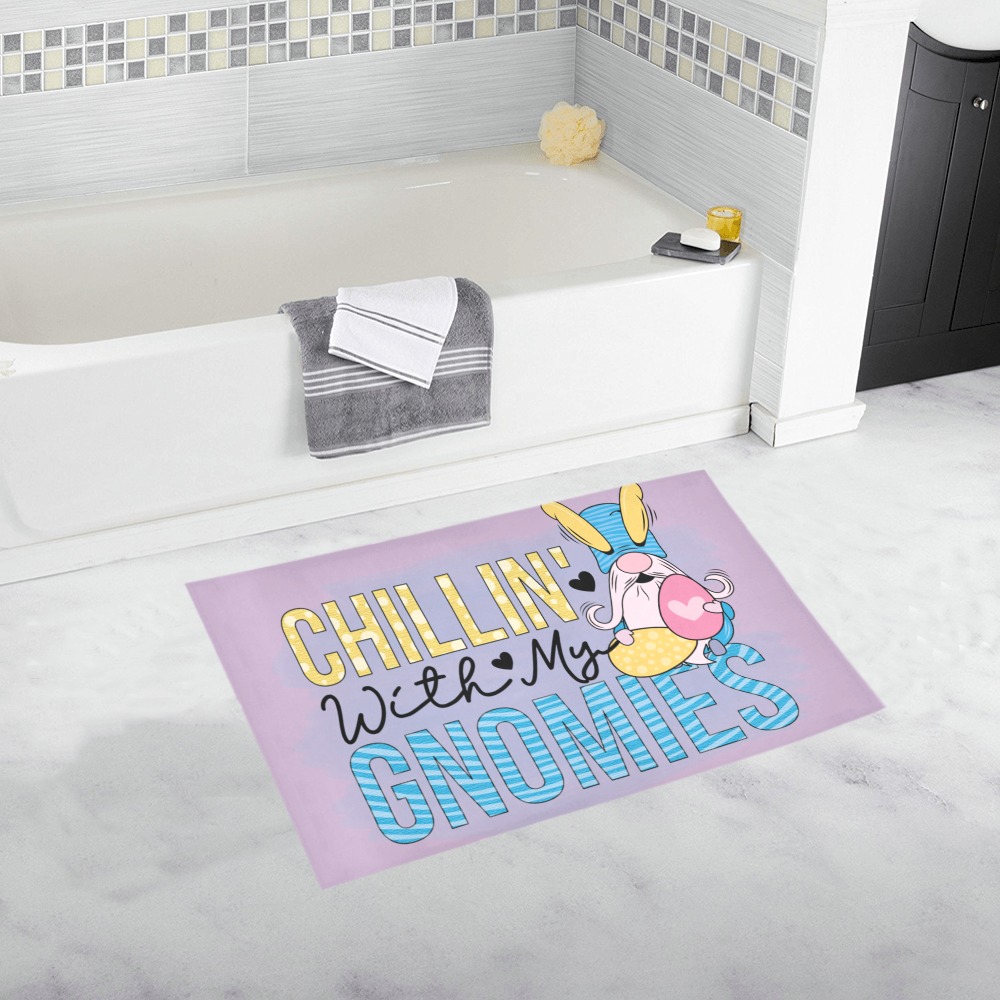 Chillin With My Easter Gnomies Bath Rug 20''x 32''