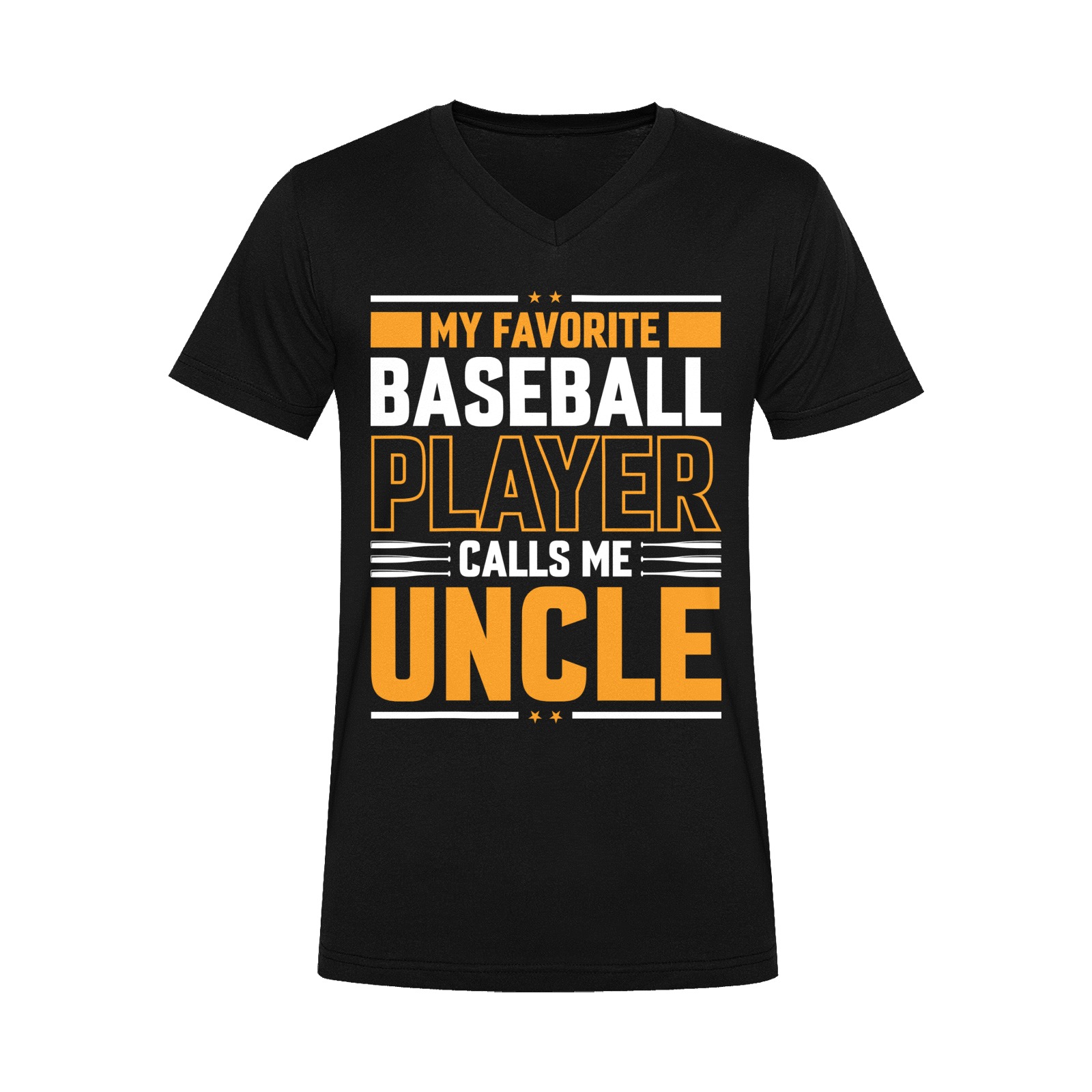 My Favorite Player Calls Me Uncle Men's V-Neck T-shirt (USA Size) (Model T10)