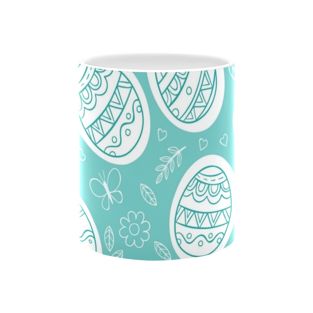 Cute Easter Egg Mug White Mug(11OZ)