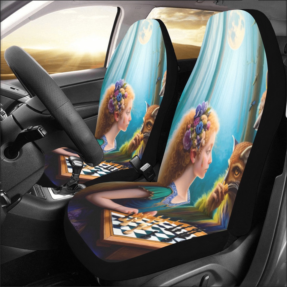 The Call of the Game 6_vectorized Car Seat Covers (Set of 2)