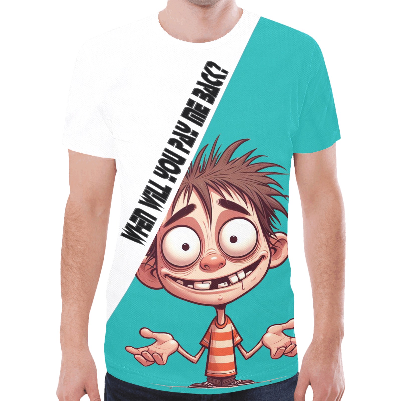 Fun Cartoon New All Over Print T-shirt for Men (Model T45)