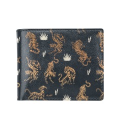 Golden tigers Bifold Wallet with Coin Pocket (Model 1706)