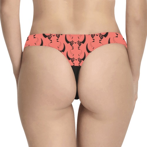 batdevils thongs Women's All Over Print Thongs (Model L30)