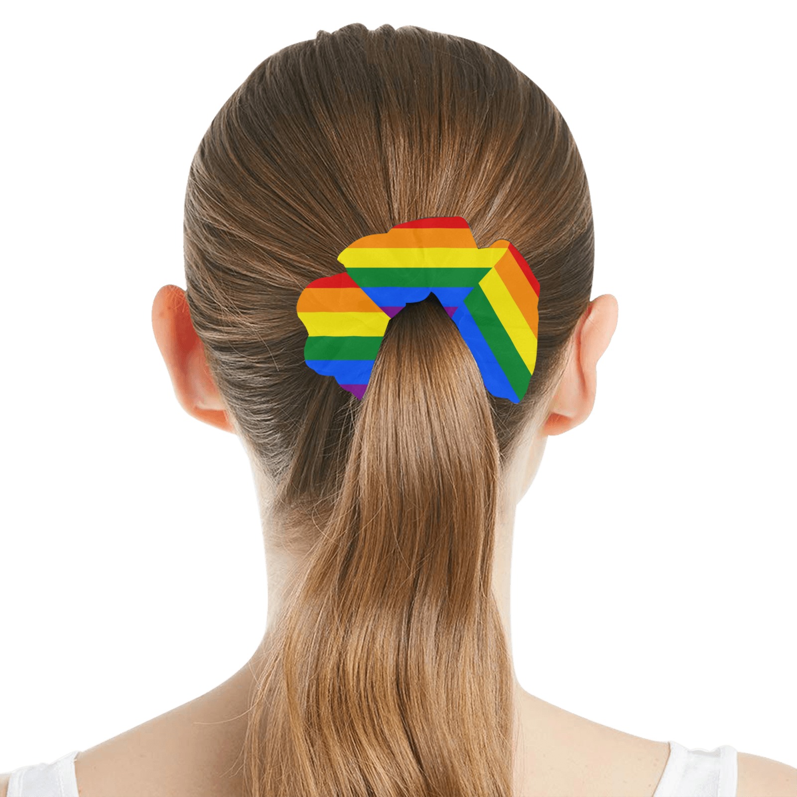 Pride Rainbow Flag All Over Print Hair Scrunchie