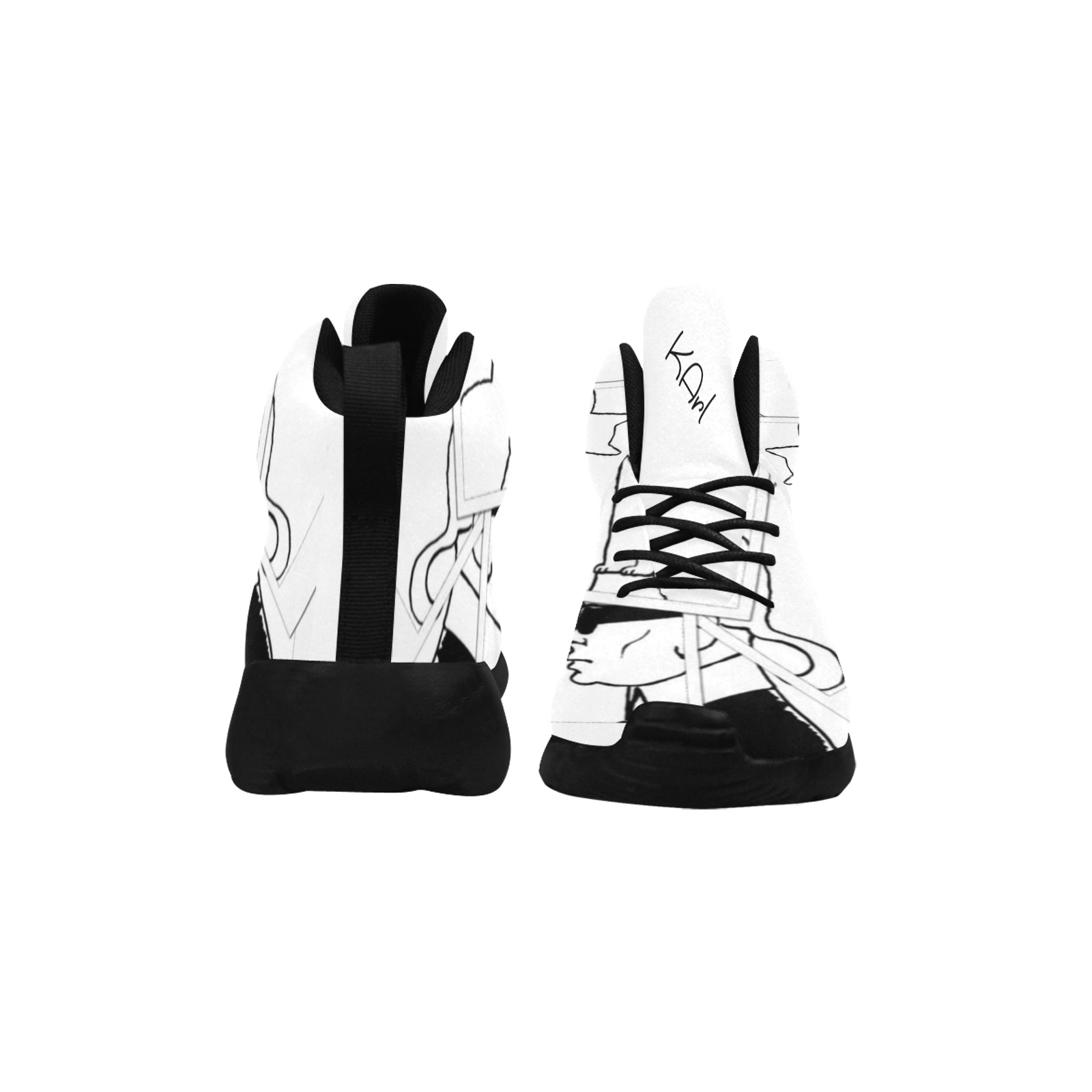 Karl Lagerfeld  Art by Nico Bielow Women's Chukka Training Shoes (Model 57502)