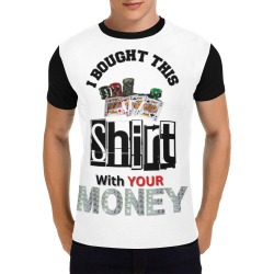 Poker 1 All Over Print T-Shirt for Men (USA Size) (Model T40)