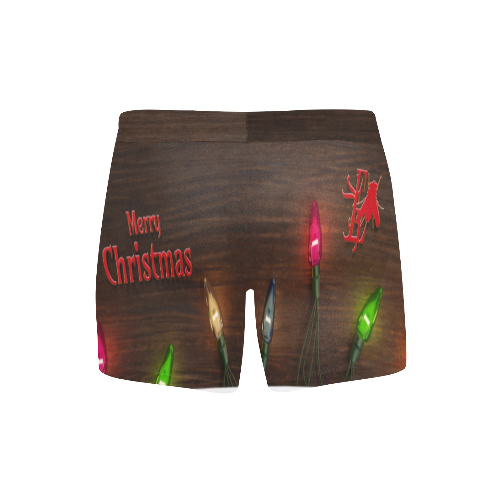 Merry Christmas Collectable Fly Men's Boxer Briefs with Custom Inner Pocket & Waistband (Model L34)