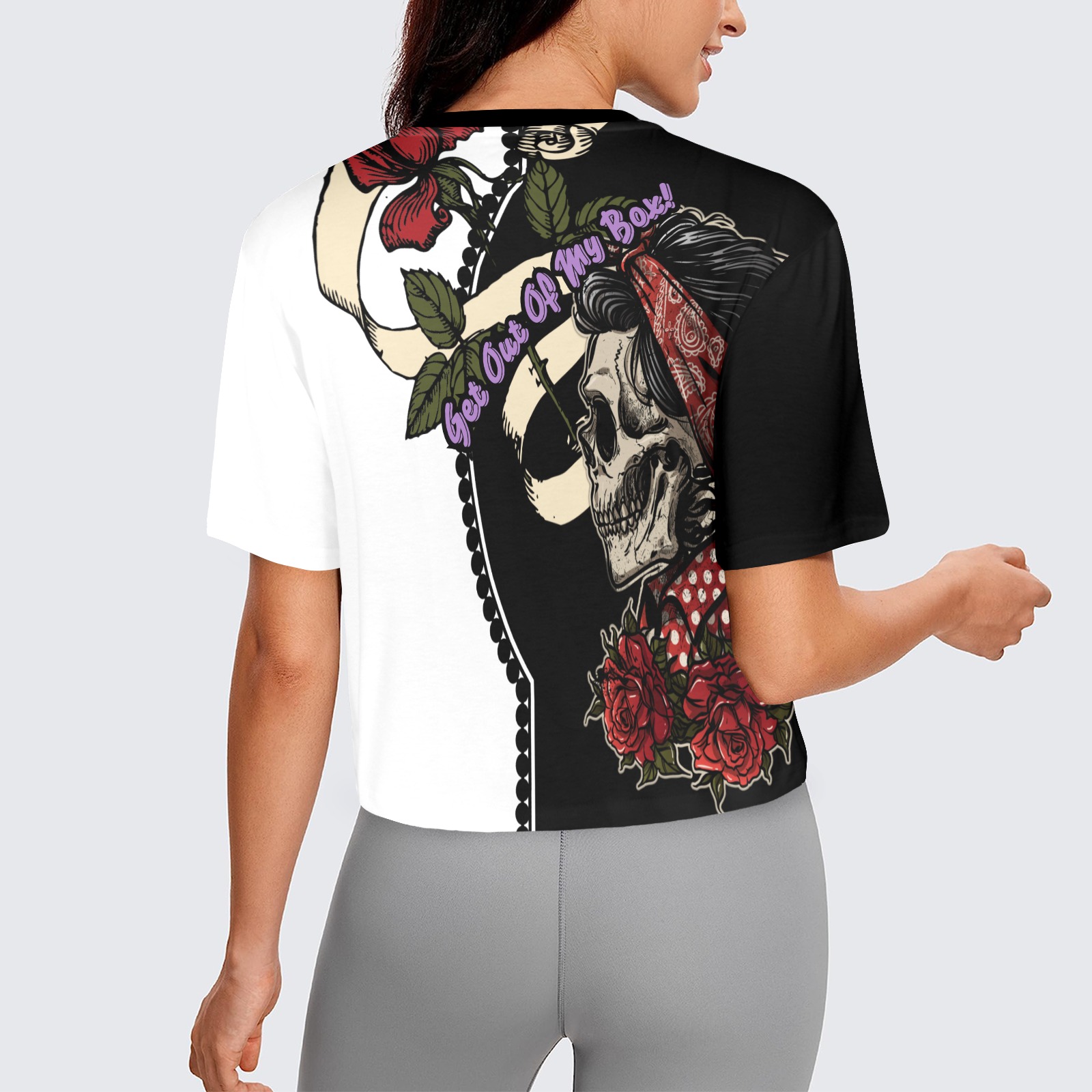 The Shan Women's Cropped T-shirt (Model T80)