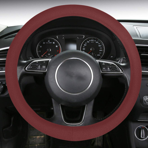 BROWN STEERING COVER Steering Wheel Cover with Anti-Slip Insert