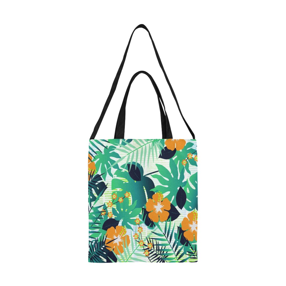 GROOVY FUNK THING FLORAL All Over Print Canvas Tote Bag/Medium (Model 1698)