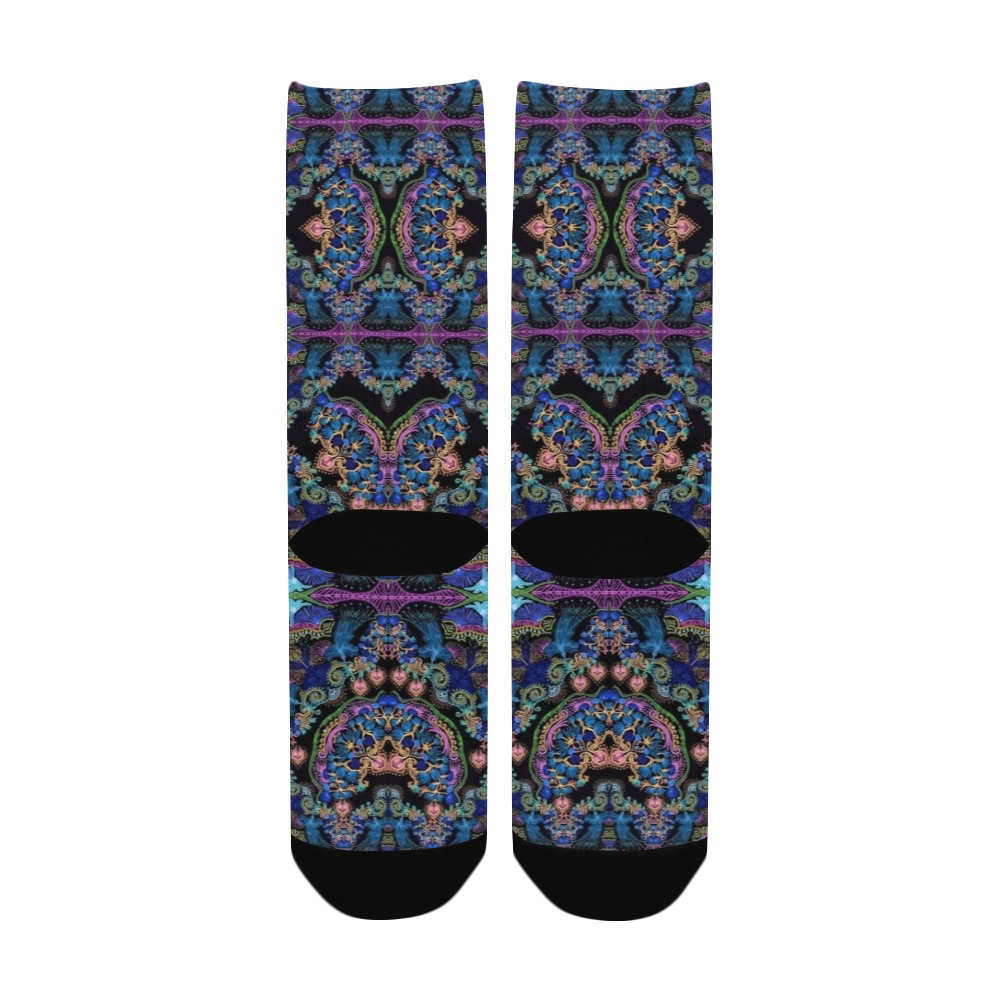 sweet nature-black 2 Women's Custom Socks