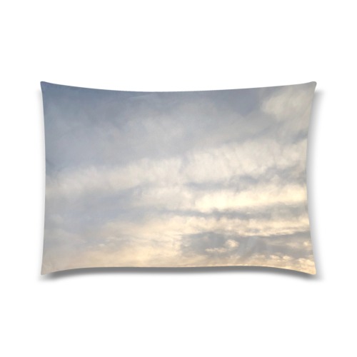 Rippled Cloud Collection Custom Zippered Pillow Case 20"x30"(Twin Sides)
