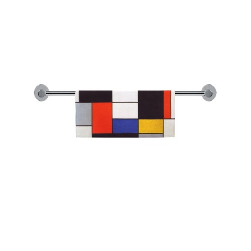 Composition A by Piet Mondrian Square Towel 13“x13”