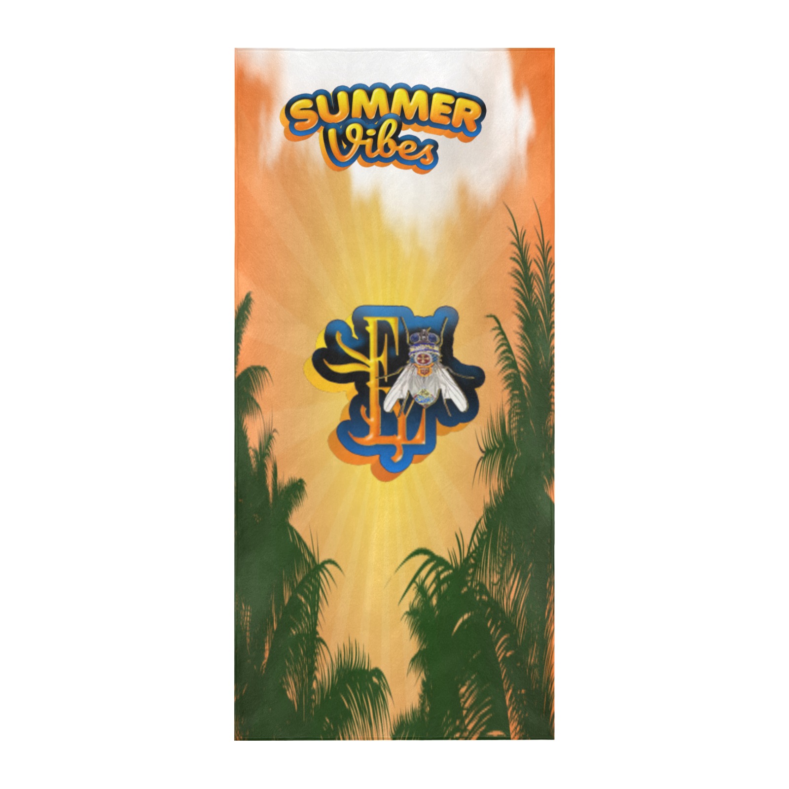 Summer Vibe Collectable Fly Beach Towel 32"x 71"