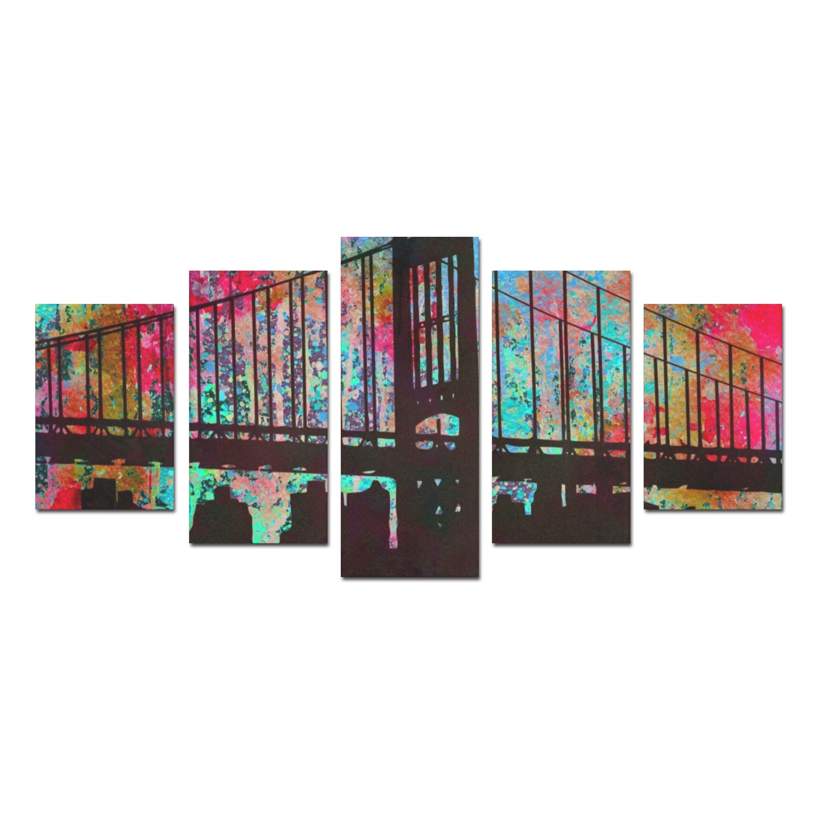 BROOKLYN BRIDGE NYC Canvas Print Sets D (No Frame)
