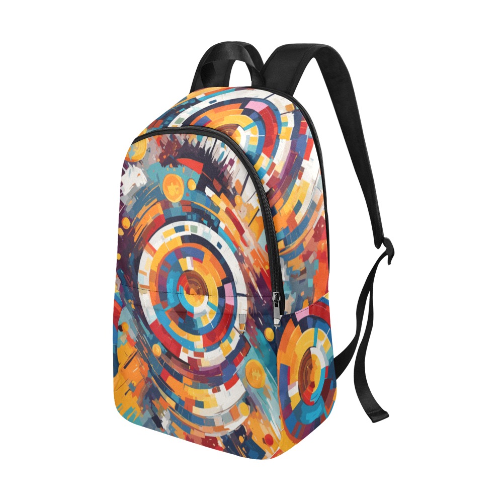 Stunning abstract art of cryptocurrency world Fabric Backpack for Adult (Model 1659)