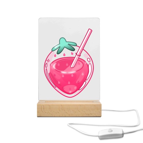Kawaii Glass Strawberry