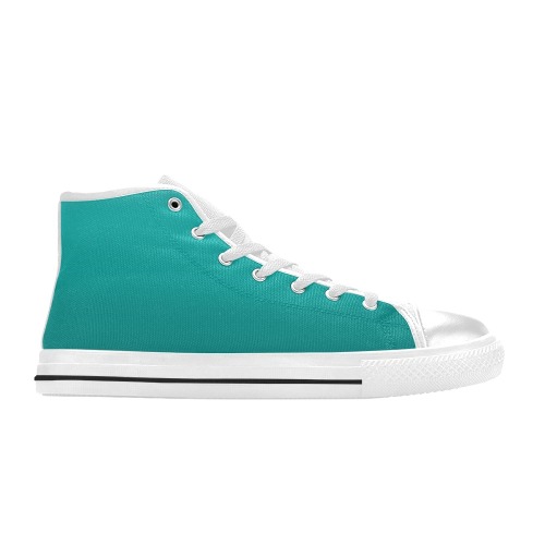 green sp High Top Canvas Shoes for Kid (Model 017)