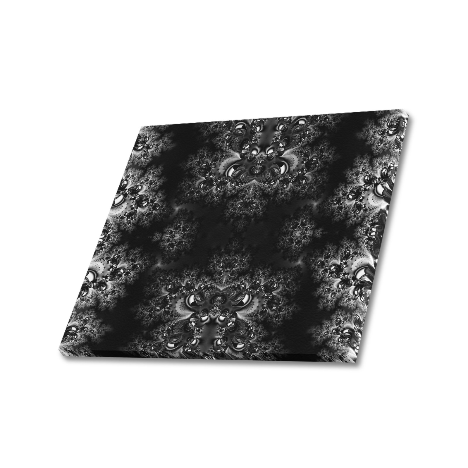 Frost at Midnight Fractal Frame Canvas Print 24"x20"