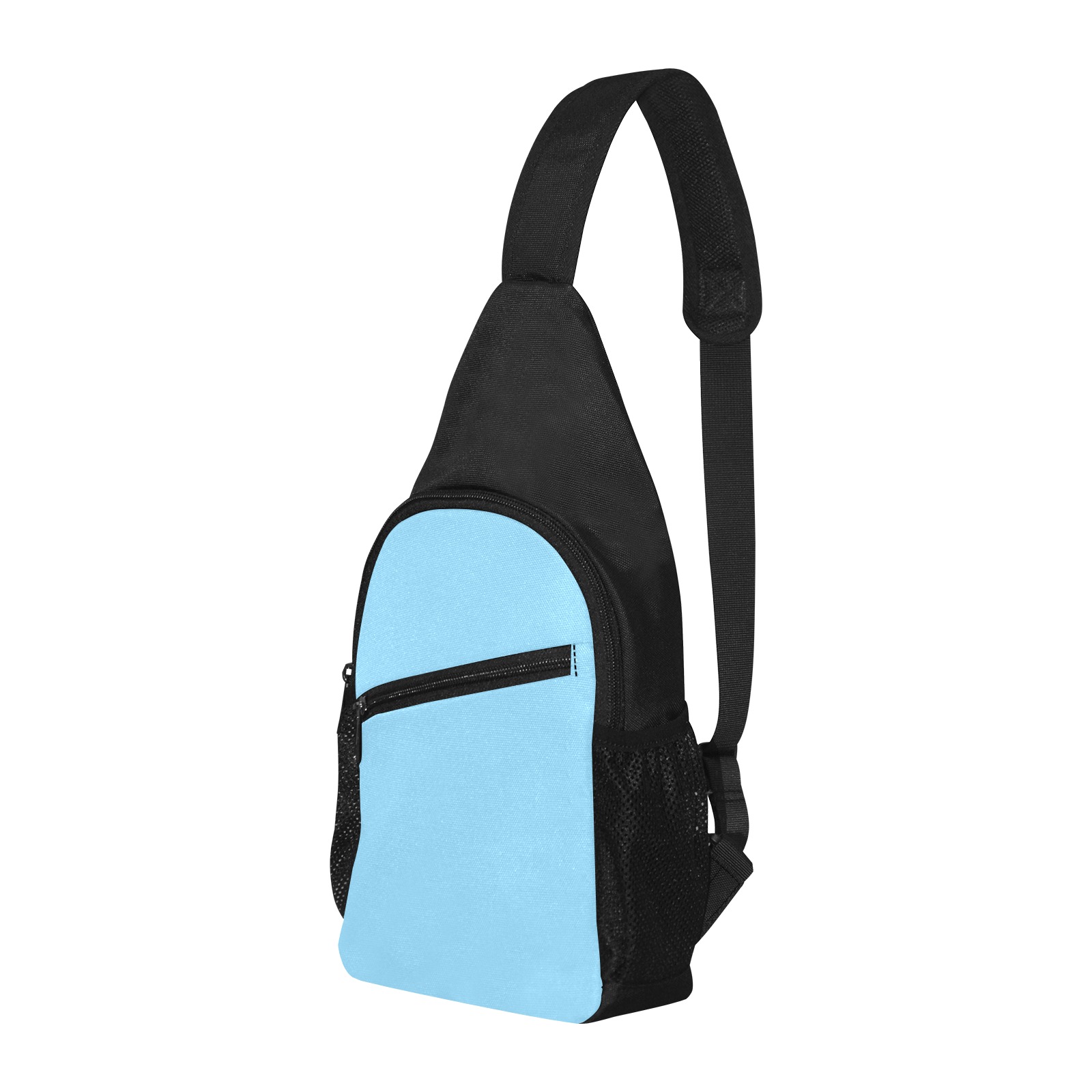 color baby blue Chest Bag-Front Printing (Model 1719)