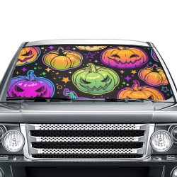Colorful Pumpkins Car Sun Shade Umbrella 58"x29"