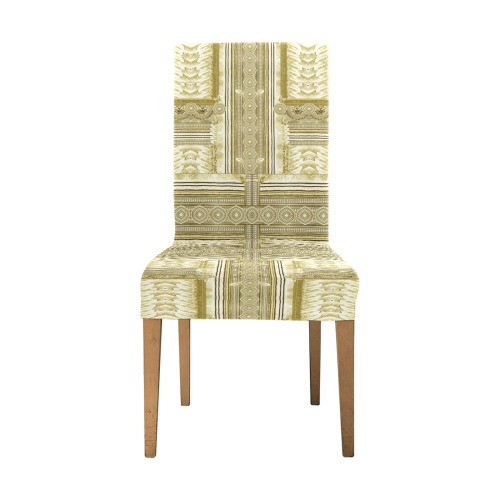 greec mosaic gold Removable Dining Chair Cover
