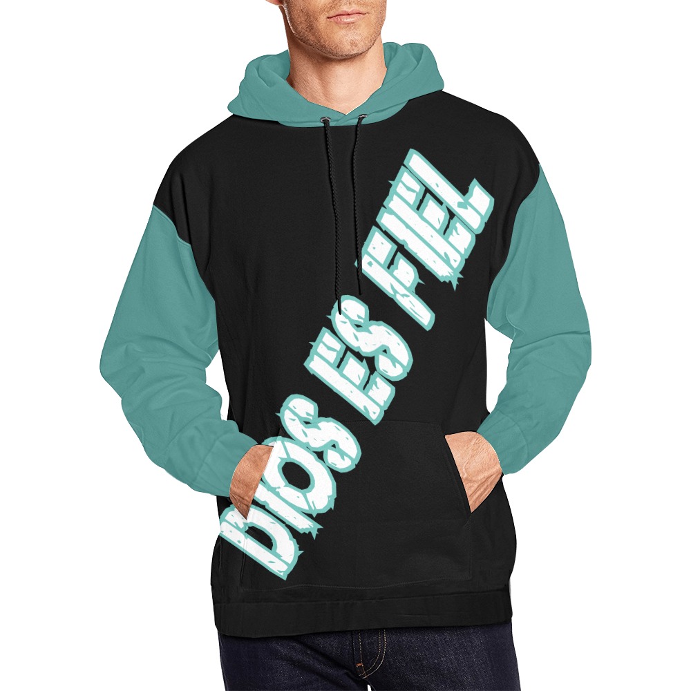 DIOS ES FIEL SWEATER All Over Print Hoodie for Men (USA Size) (Model H13)