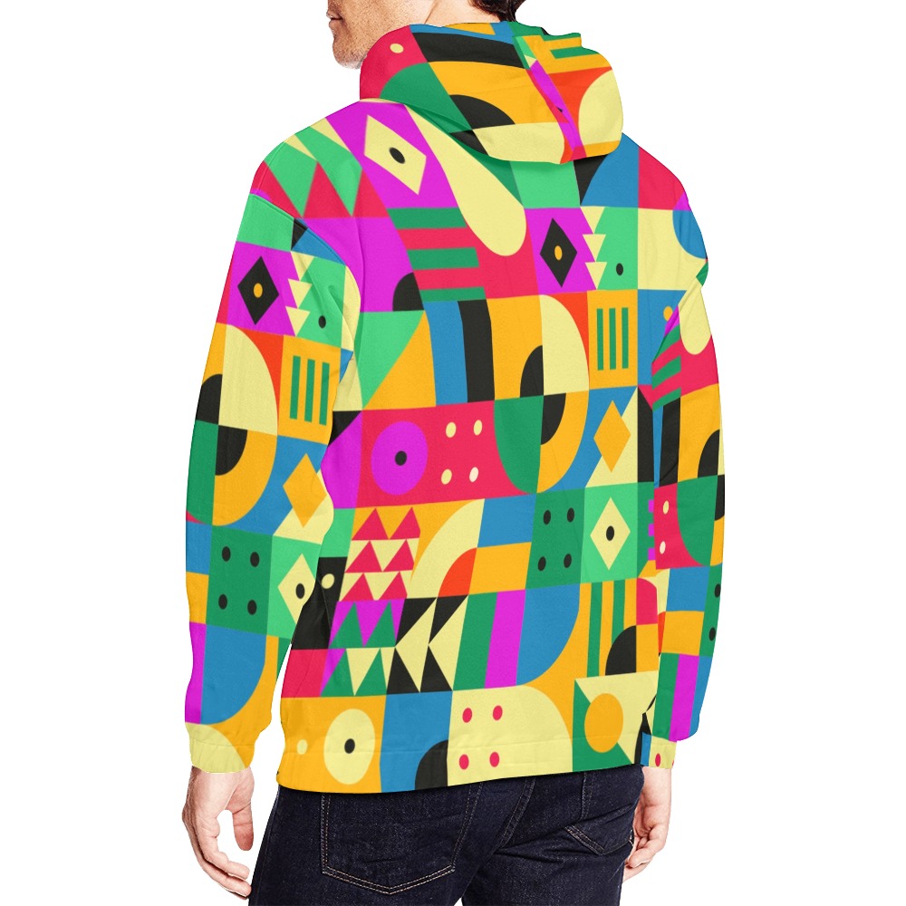 Abstract Modern Garden All Over Print Hoodie for Men (USA Size) (Model H13)