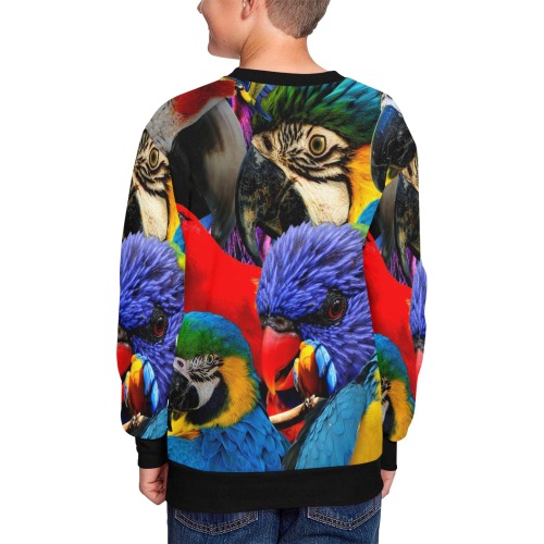 PARROTS Kids' All Over Print Sweatshirt (Model H37)