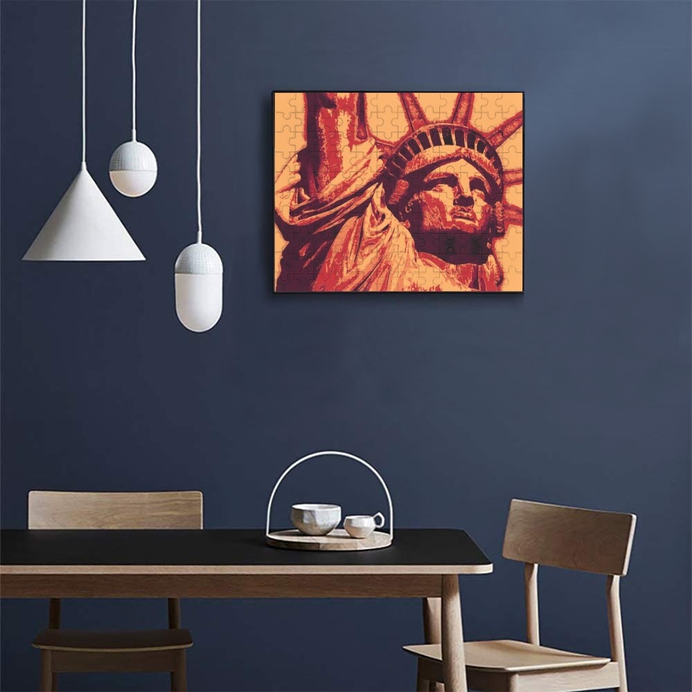 STATUE OF LIBERTY 3 120-Piece Wooden Photo Puzzles