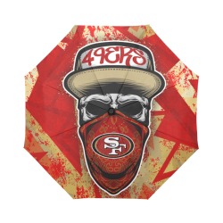 Skull head - Hat - San Francisco 49ers-umbrella Auto-Foldable Umbrella (Model U04)