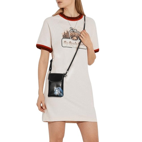 Ghostly Tiger Cell Purse Small Cell Phone Purse (Model 1711)